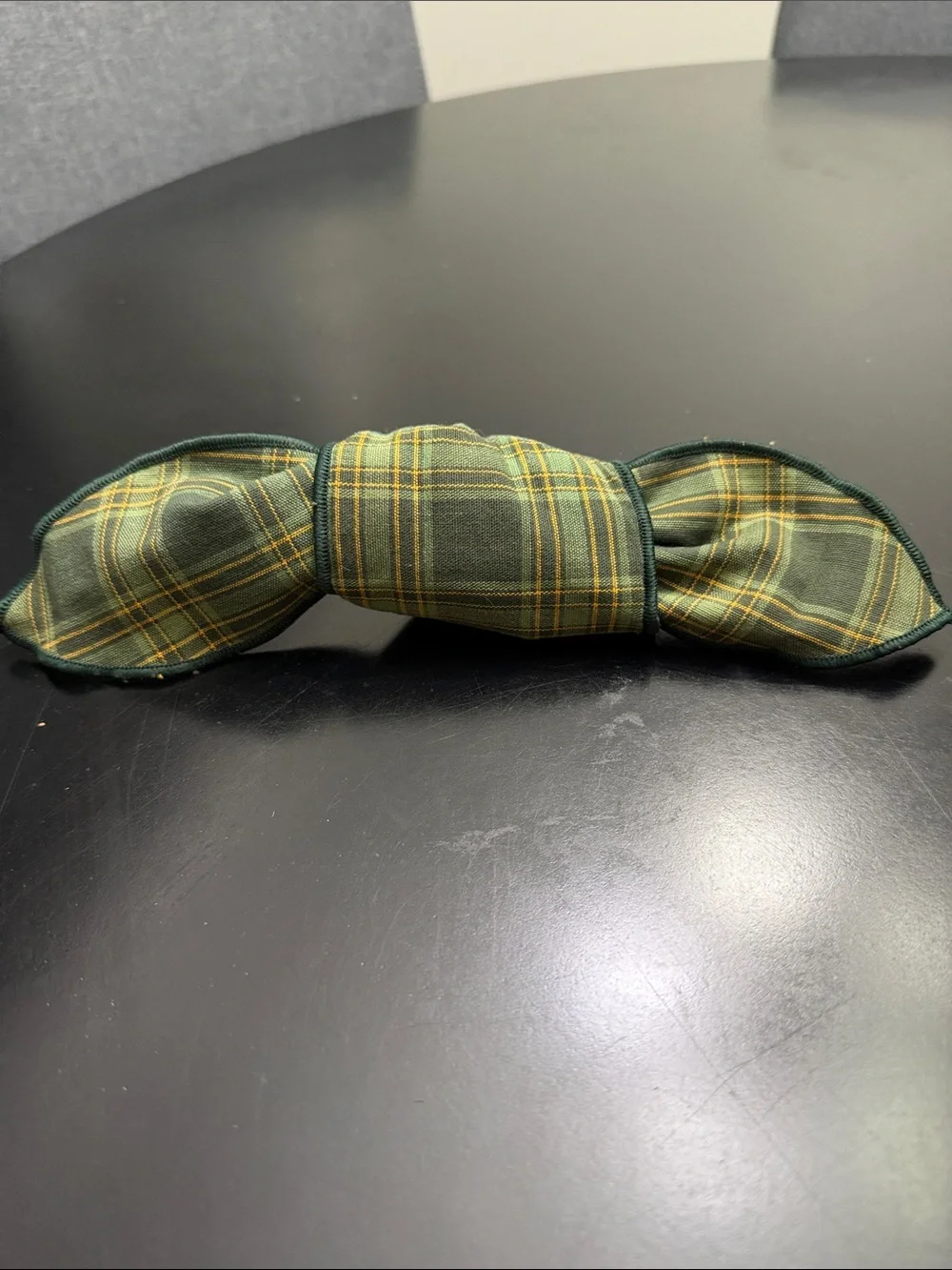 Longaberger Green and Yellow Plaid Basket Handle Tie